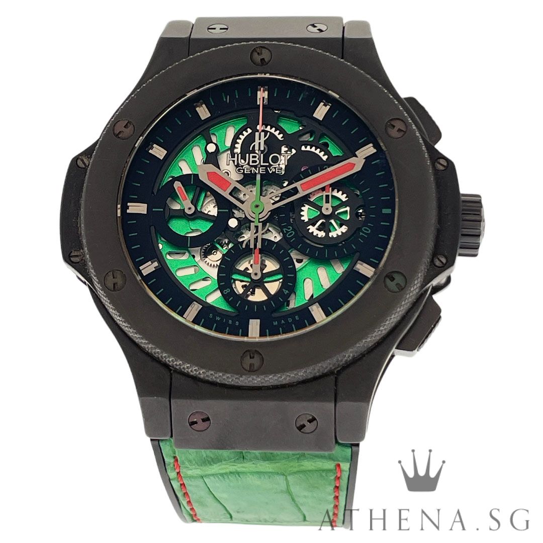 HUBLOT BIG BANG MEXICO EDITION 44MM "SAPPHIRE DIAL" LIMITED EDITION 250 PCS WITH BOX & CERT (UNDATED) REF 310.CI.1190.GR.FMF10