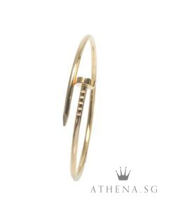 Alternative view of 18K RG CARTIER JUSTE UN CLOU BANGLE 9.09G (SIZE 15) [BOX & CERT DATED ON 14/02/2020]