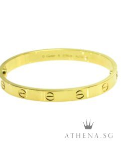 Alternative view of 18K YG CARTIER LOVE BANGLE 29.63G (SIZE 16) (BOX & CERT DATED 02/10/2019)