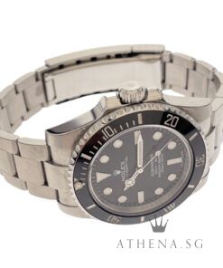 Alternative view of ROLEX OYSTER PERPETUAL SUBMARINER CERAMIC NO DATE "AN" SERIES WITH BOX & CERT DATED (03/2020) 114060