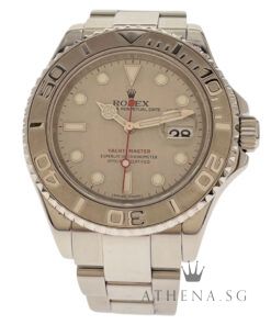 ROLEX ROLESIUM OYSTER PERPETUAL DATE YACHT MASTER 40MM "M" SERIES "PLATINIUM DIAL" (WATCH ONLY) 16622