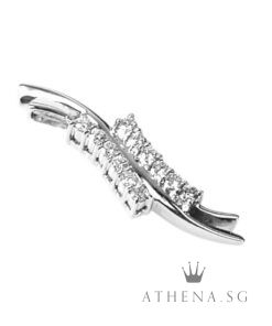 18K WG DIAMOND PENDANT D12-0.30CTS 2.55G [NETT $698.00]