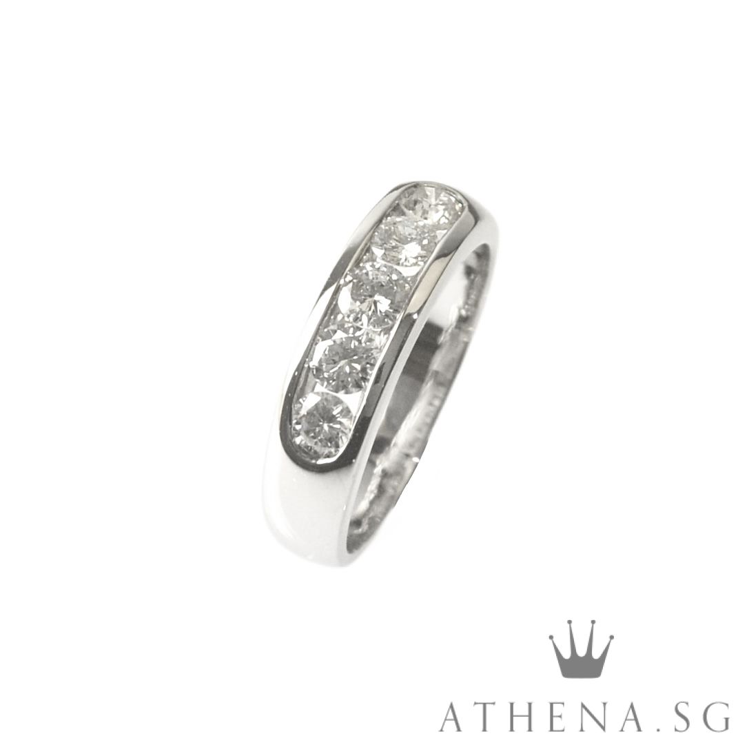 18K WG DIAMOND RING D5-0.75CTS 4.66G (SIZE 13.5) (NETT $1,888.00) - Image 4