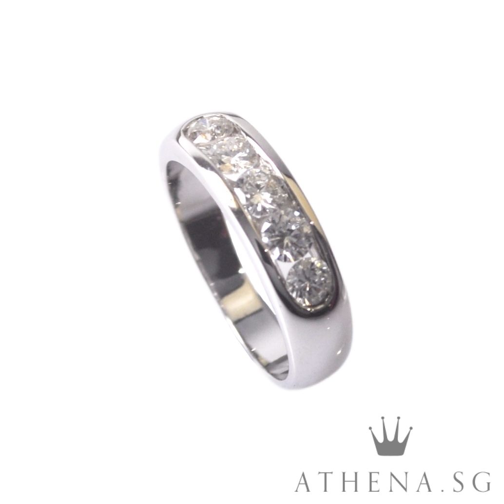 18K WG DIAMOND RING D5-0.75CTS 4.66G (SIZE 13.5) (NETT $1,888.00) - Image 5