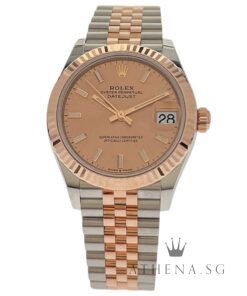 UNWORN!! ROLEX EVEROSE ROLESOR OYSTER PERPETUAL DATEJUST 31 "AN" SERIES "PINK INDEX DIAL" WITH BOX & CERT DATED (05/2025) (STILL UNDER AGENT WARRANTY) 278271