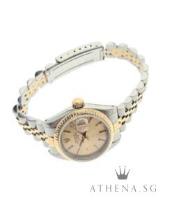 Alternative view of ROLEX 18K HALF YELLOW GOLD OYSTER PERPETUAL LADIES DATEJUST 26MM “9 MIL” SERIES “CHAMPAGNE DIAL” (WATCH ONLY) 69173