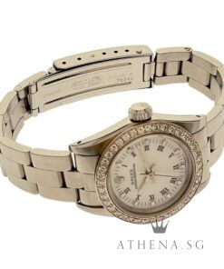 Alternative view of ROLEX LADIES OYSTER PERPETUAL 24MM "8 MILLION" SERIES "WHITE ROMAN DIAL" (WATCH ONLY) 67180