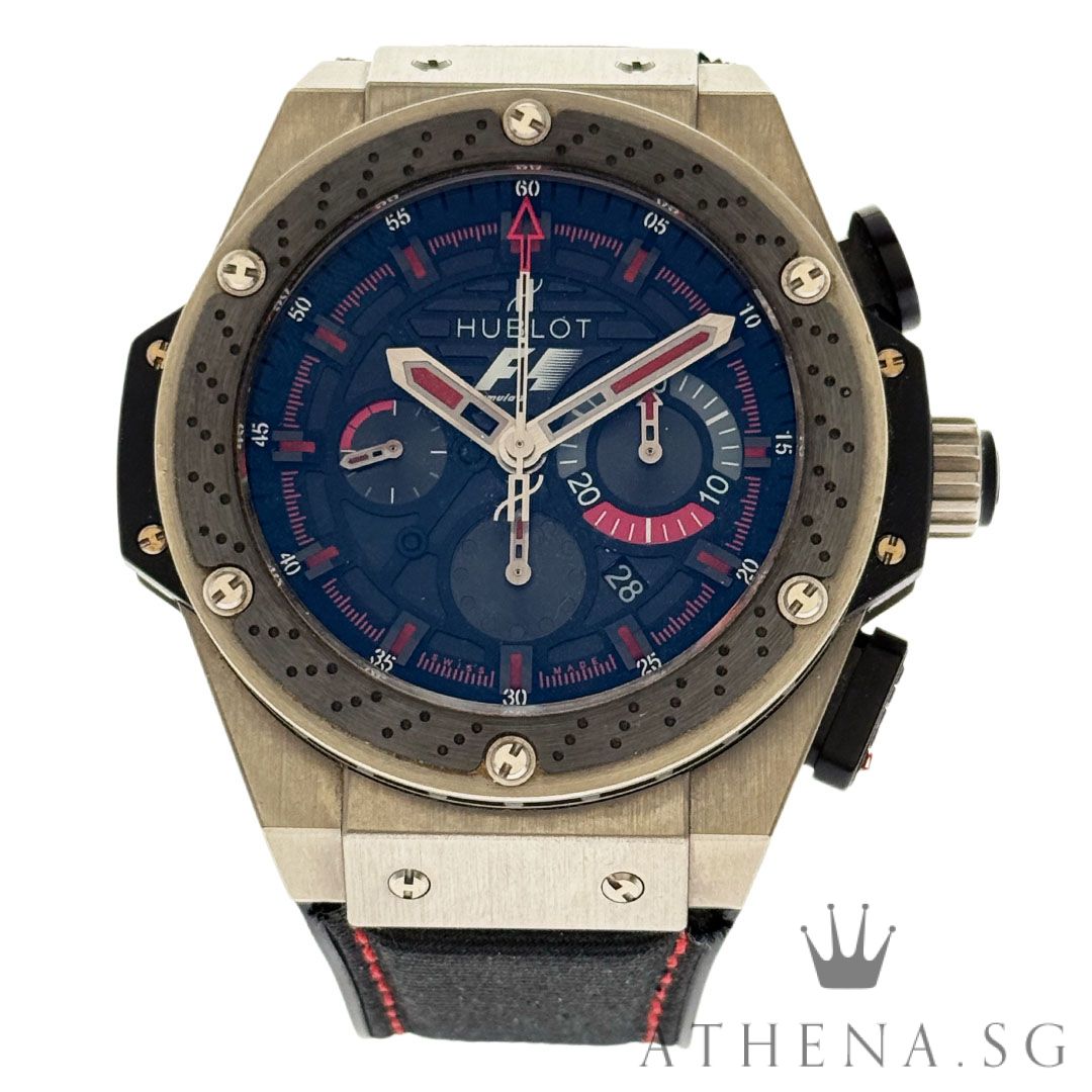HUBLOT KING POWER F1 EDITION 48MM "BLACK CHRONOGRAPH DIAL" LIMITED EDITION 500 PCS WITH BOX & CERT DATED (03/2011) REF 703.ZM.1123