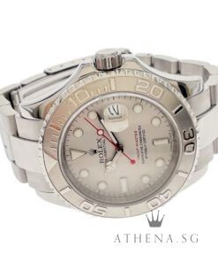 Alternative view of ROLEX ROLESIUM OYSTER PERPETUAL DATE YACHT MASTER 40MM "Y" SERIES "PLATINIUM DIAL" WITH BOX & CERT (UNDATED) 16622