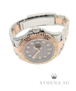 Alternative view of ROLEX EVEROSE ROLESOR OYSTER PERPETUAL DATE YACHT MASTER 40 "CHOCOLATE DIAL" WITH BOX & CERT DATED 12/2018 116621