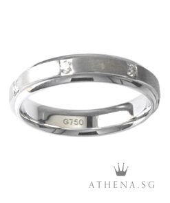 Alternative view of 18K WG DIAMOND RING D7-0.14CTS 7.20G [FROM SOO KEE JEWELLERY] (SIZE 23) ($1188 NETT)