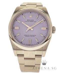 UNWORN WITH FULL STICKER INTACT!! ROLEX OYSTER PERPETUAL 36 "AN" SERIES "LAVENDER DIAL" WITH BOX & CERT DATED (09/2025) (STILL UNDER AGENT WARRANTY) 126000