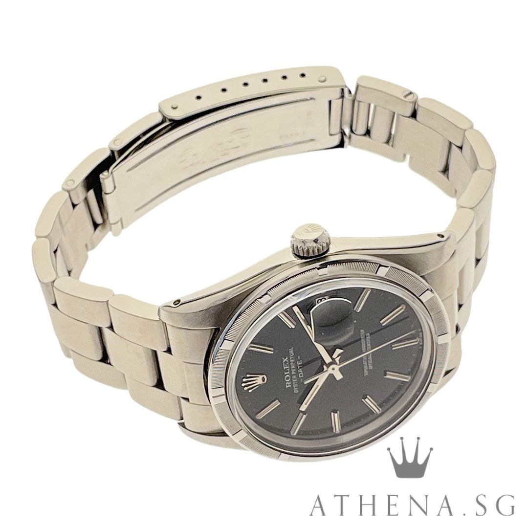 COLLECTIBLE!! VINTAGE ROLEX OYSTER PERPETUAL DATE "6 MILLION" SERIES "BLACK INDEX DIAL" (WATCH ONLY) 15010 - Image 2