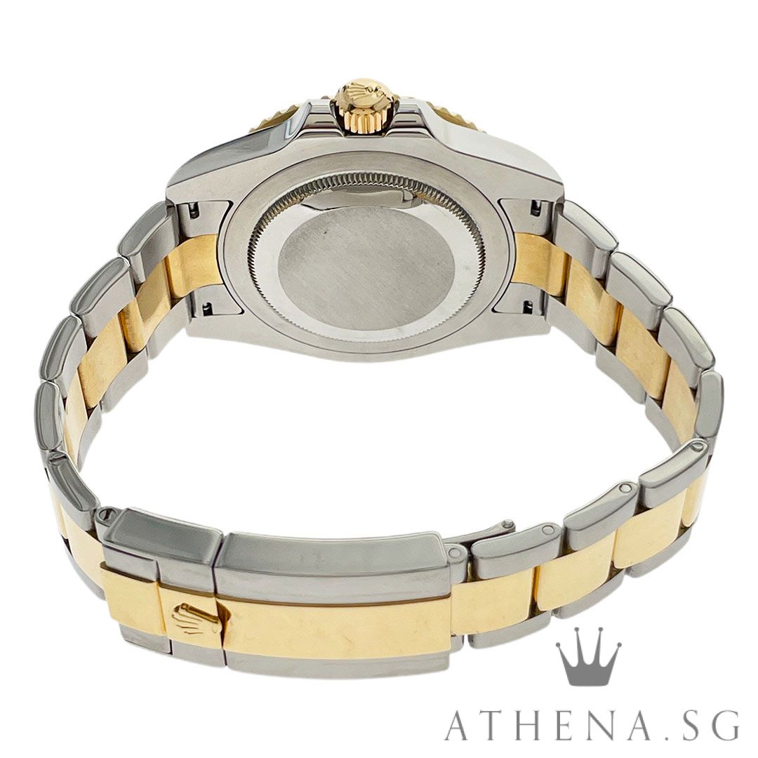 ROLEX 18K HALF YELLOW GOLD ROLESOR OYSTER PERPETUAL GMT MASTER II "AN" SERIES WITH BOX & CERT DATED (01/2017) 116713LN - Image 3