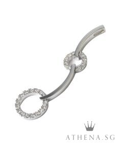 Alternative view of 18K W/G DIAMOND PENDANT D46-0.92CTS 4.69G [NETT $898.00]