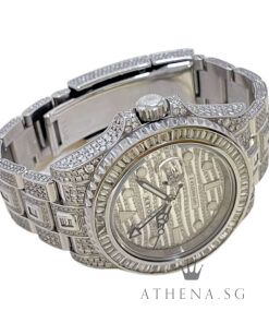 Alternative view of ROLEX OYSTER PERPETUAL DATE GMT MASTER II "AN" SERIES "FULL CUSTOM DIAMOND" (WATCH ONLY) 116710