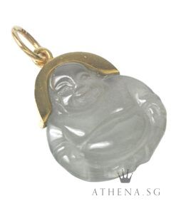 Alternative view of 916 YG MI LEK FO DESIGN JADE PENDANT 3.30G [WITH CERT] [NETT $888.00]