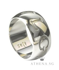 Alternative view of 18K WG BVLGARI MONOLOGO BAND RING 14.02G (SIZE 59) [NETT $2,980.00]