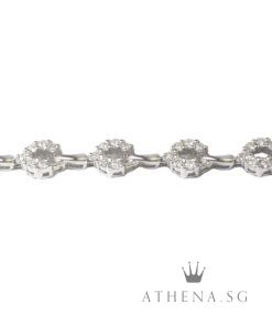 Alternative view of 18K WG DIAMOND BRACELET D89-1.78CTS 11.15G (16.5CM) [NETT $2,088.00]