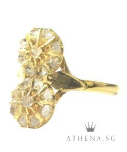 Alternative view of 20K YG ANTIQUE DESIGN INTAN RING 4.27G (SIZE 20.5) [NETT $1,000.00]
