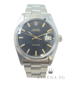 COLLECTIBLE!! VINTAGE ROLEX OYSTERDATE PRECISION "BLACK INDEX DIAL" (WATCH ONLY) 6694