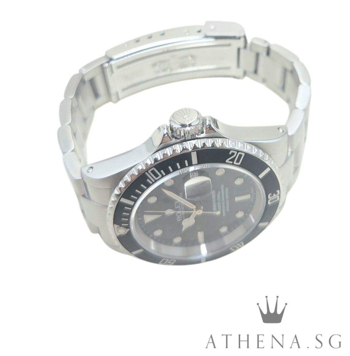 ROLEX OYSTER PERPETUAL SUBMARINER DATE "P" SERIES "BLACK SWISS DIAL" WATCH ONLY 16610 - Image 2