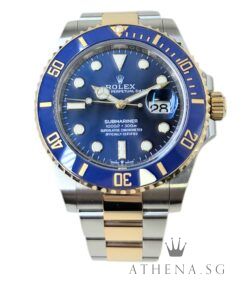 ROLEX YELLOW ROLESOR OYSTER PERPETUAL SUBMARINER DATE 41 "AN" SERIES "BLUE DIAL" WITH BOX & CERT DATED (12/2023) (STILL UNDER AGENT WARRANTY) 126613LB