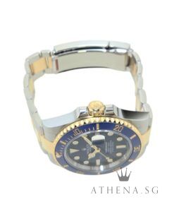 Alternative view of ROLEX YELLOW ROLESOR OYSTER PERPETUAL SUBMARINER DATE 41 "AN" SERIES "BLUE DIAL" WITH BOX & CERT DATED (12/2023) (STILL UNDER AGENT WARRANTY) 126613LB