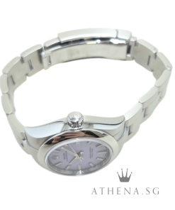 Alternative view of UNWORN!!! ROLEX OYSTER PERPETUAL 28 "AN" SERIES "LAVENDER DIAL" WITH BOX & CERT DATED 12/2025 (STILL UNDER AGENT WARRANTY) 276200