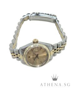 Alternative view of ROLEX 14K HALF YELLOW GOLD OYSTER PERPETUAL LADIES DATEJUST 26MM "4 MILLION" SERIES "CHAMPAGNE INDEX DIAL" (WATCH ONLY) 6917