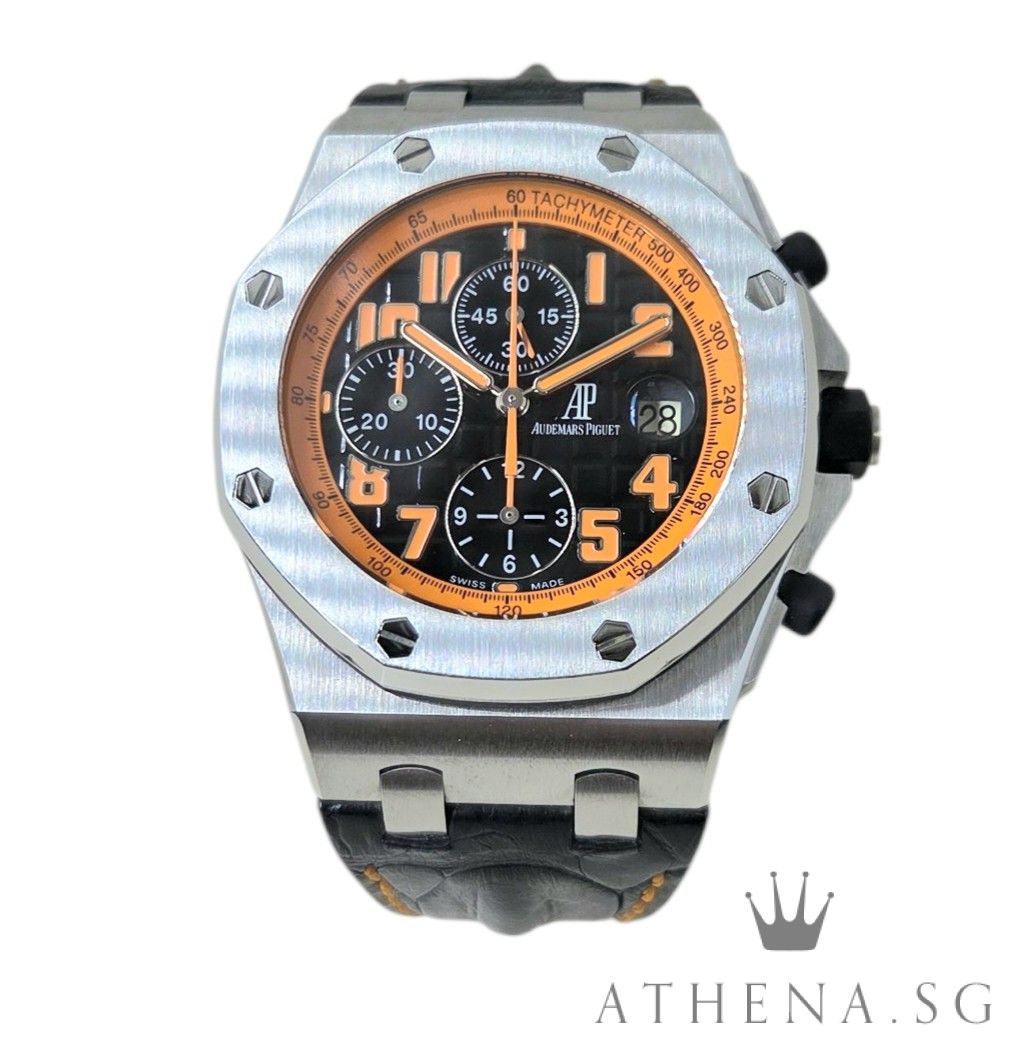 AUDEMARS PIGUET ROYAL OAK OFFSHORE CHRONOGRAPH "VOLCANO" "H" SERIES WITH BOX & CERT DATED 04/2011 26170ST.OO.D101.CR.01