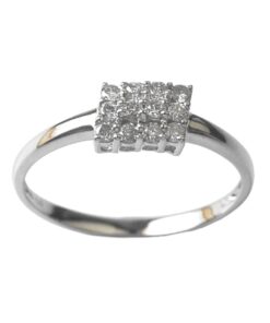 Alternative view of 18K WG DIAMOND RING D12-0.30CTS 2.02G [SIZE 19] [NETT $698.00]