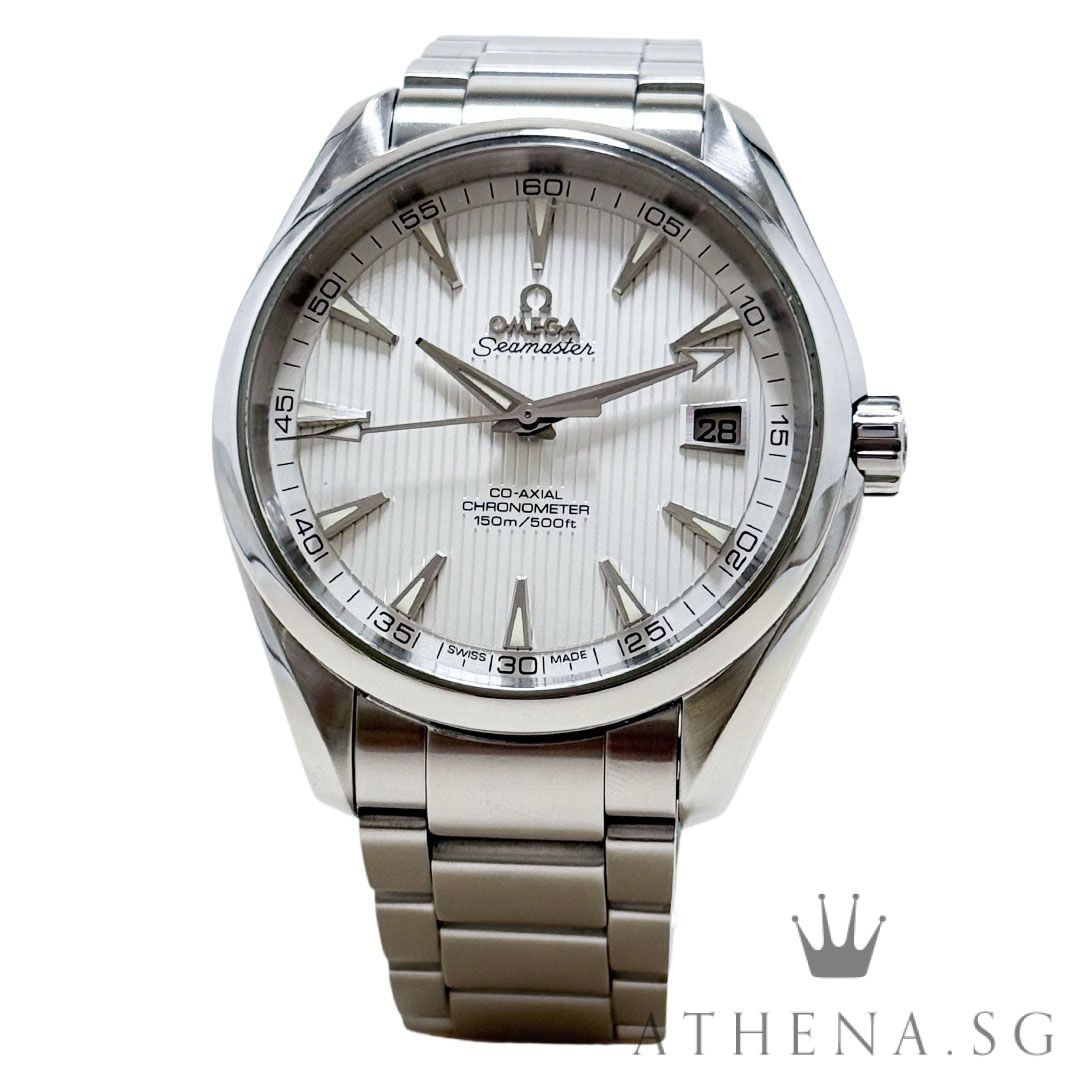 OMEGA SEAMASTER AQUA TERRA CO-AXIAL CHRONOMETER 42MM "SILVER INDEX" DIAL WITH BOX & CERT DATED (10/2010) REF 231.10.42.21.02.001