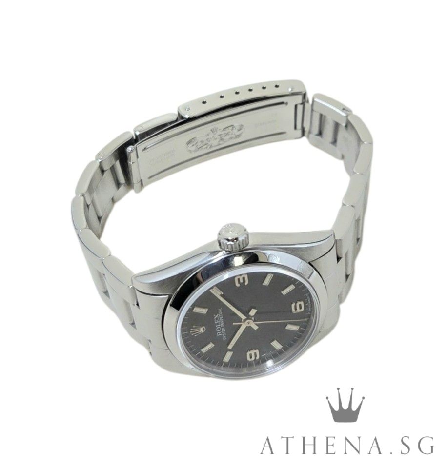 ROLEX OYSTER PERPETUAL MID SIZE 31MM "T" SERIES "BLACK 369 DIAL" 67480 (WATCH ONLY) - Image 2