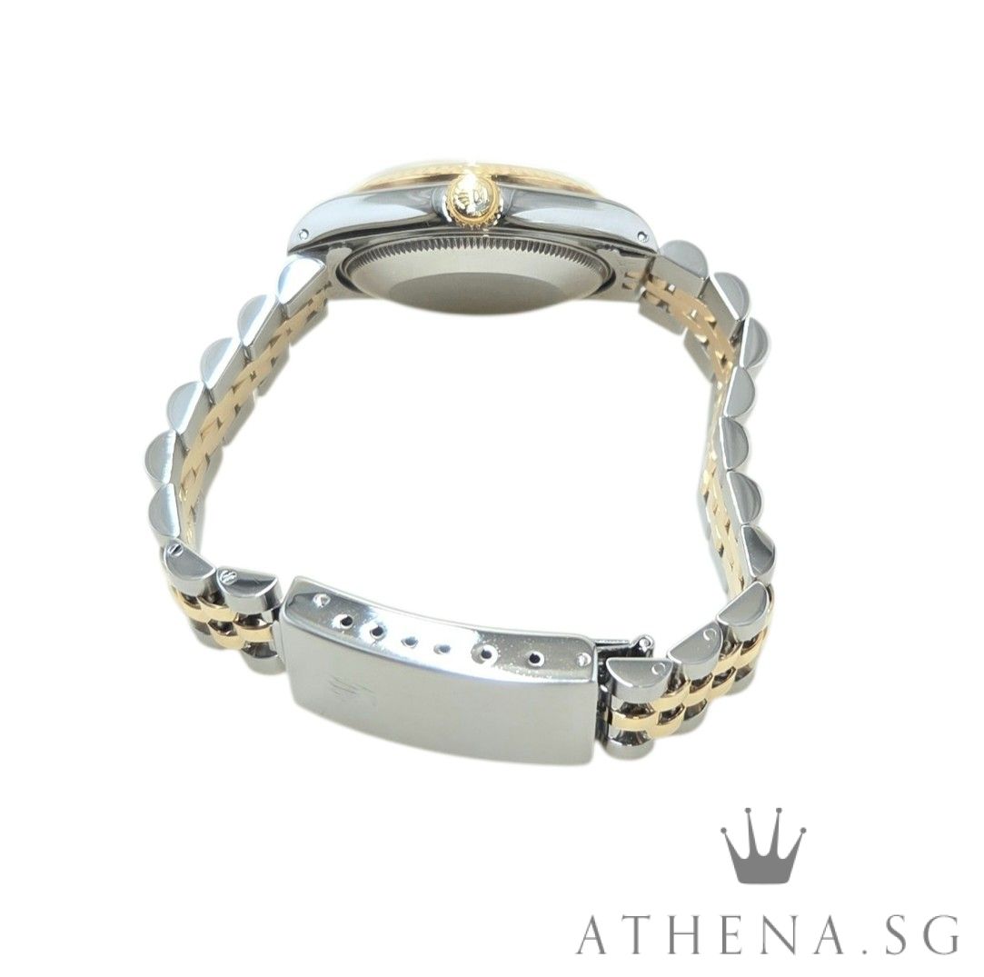 ROLEX 18K HALF YELLOW GOLD OYSTER PERPETUAL MID SIZE DATEJUST 31MM “L” SERIES “CREAM COMPUTER NUMERAL DIAL” 68273 (WATCH ONLY) - Image 3