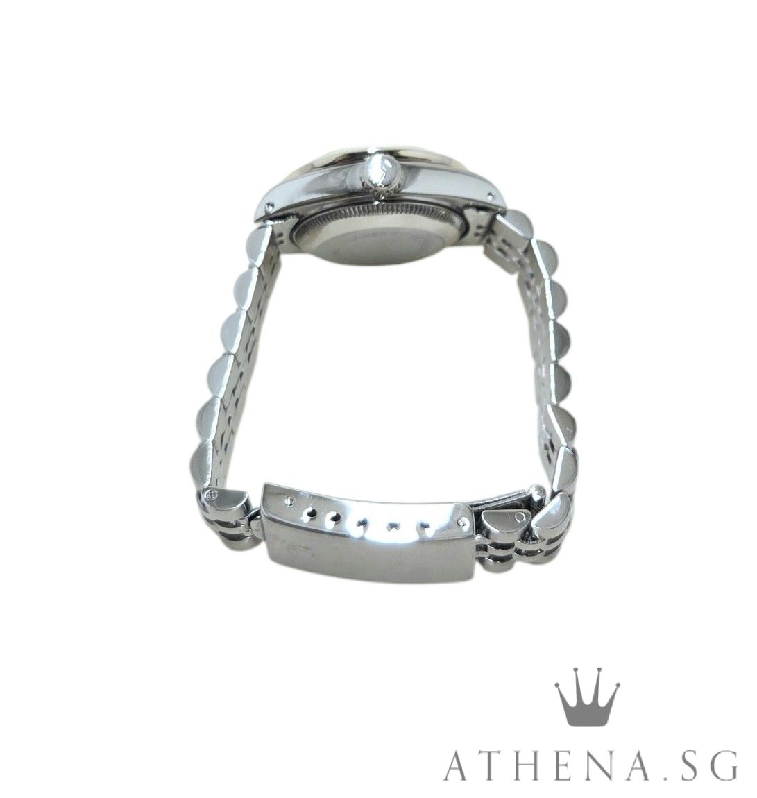 ROLEX LADIES OYSTER PERPETUAL DATEJUST "N" SERIES "BLACK DIAMOND DIAL" WITH CUSTOMISED DIAMOND BEZEL 69174 (WATCH ONLY) - Image 3