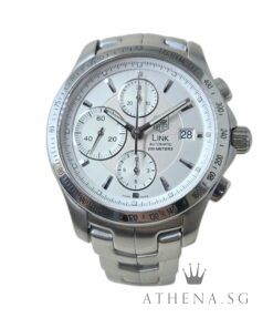 TAG HEUER MEN LINK "SILVER DIAL" AUTOMATIC CHRONOGRAPH CJF2111 (WATCH ONLY)