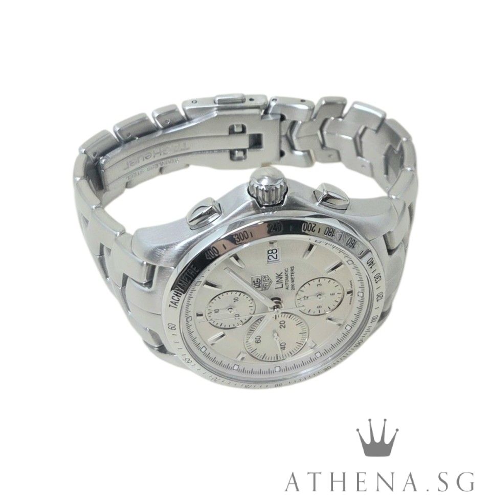 TAG HEUER MEN LINK "SILVER DIAL" AUTOMATIC CHRONOGRAPH CJF2111 (WATCH ONLY) - Image 2