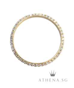 18K YELLOW GOLD WITH DIAMOND WATCH BEZEL 36MM 6.97G