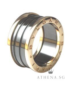 Alternative view of 18K RG BVLGARI B. ZERO WITH BLACK CERAMIC 3 TIER RING 11.82G (SIZE 59) (BOX & CERT) (PURC DATED ON 02/10/2010) [NETT $2,500.00]