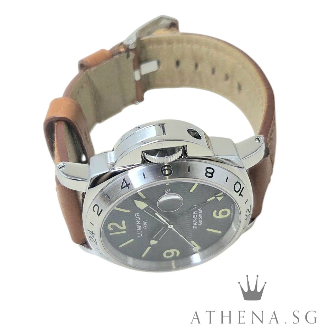PANERAI LUMINOR GMT LIMITED EDITION 1000PCS 44MM "BLACK DIAL" WITH BOX & CERT DATED (09/2010) PAM029 - Image 2