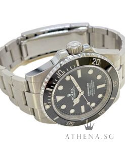 Alternative view of LIKE NEW!! ROLEX OYSTER PERPETUAL SUBMARINER NO-DATE CERAMIC 41MM "BLACK DIAL" WITH BOX & CERT DATED (09/2020)[UNPOLISHED] 124060LN