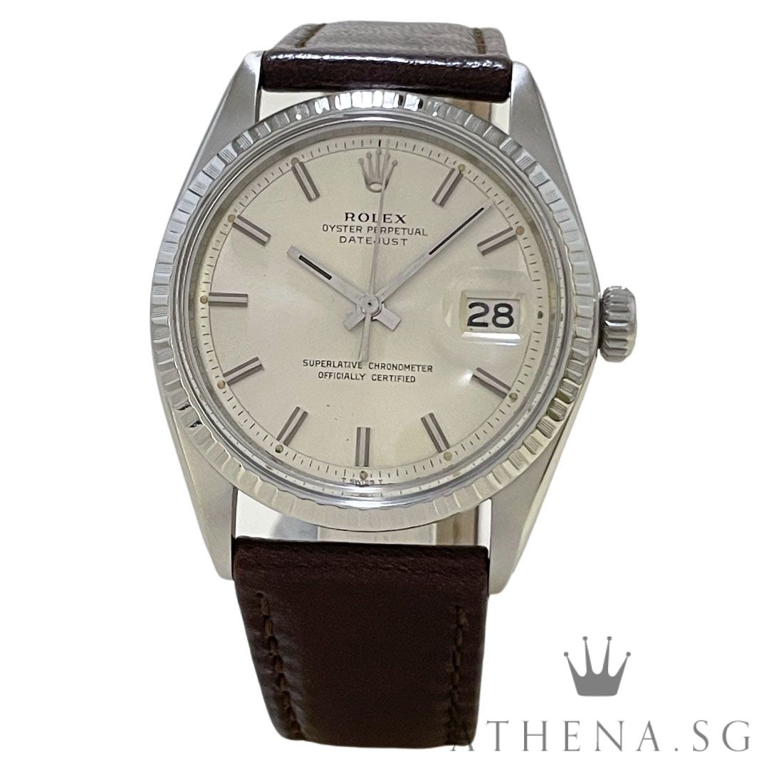 VINTAGE ROLEX MENS OYSTER PERPETUAL DATEJUST 36MM "3 MILLION" SERIES "SILVER INDEX DIAL" (WATCH ONLY) 1603