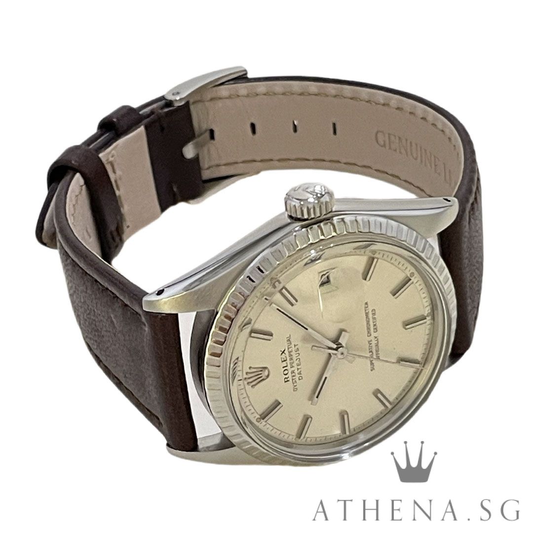 VINTAGE ROLEX MENS OYSTER PERPETUAL DATEJUST 36MM "3 MILLION" SERIES "SILVER INDEX DIAL" (WATCH ONLY) 1603 - Image 2