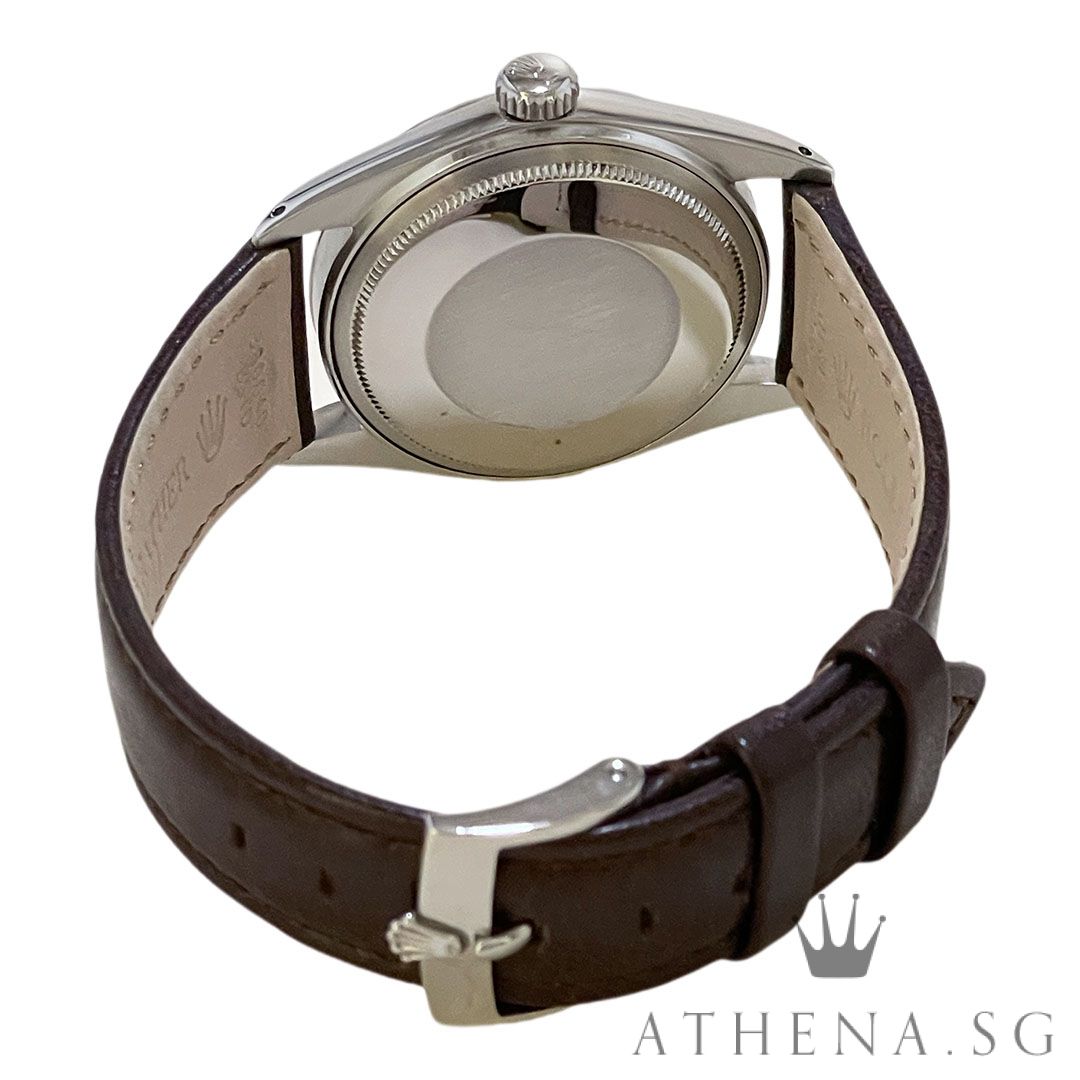 VINTAGE ROLEX MENS OYSTER PERPETUAL DATEJUST 36MM "3 MILLION" SERIES "SILVER INDEX DIAL" (WATCH ONLY) 1603 - Image 3