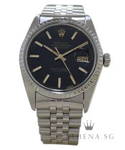 VINTAGE ROLEX MENS OYSTER PERPETUAL DATEJUST 36MM "8 MILLION" SERIES "BLACK INDEX DIAL" (WATCH ONLY)