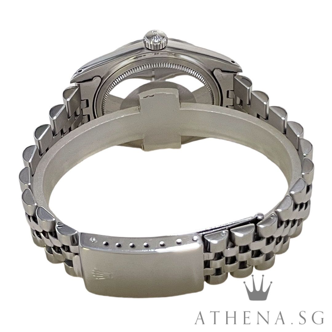 VINTAGE ROLEX MENS OYSTER PERPETUAL DATEJUST 36MM "8 MILLION" SERIES "BLACK INDEX DIAL" (WATCH ONLY) - Image 3