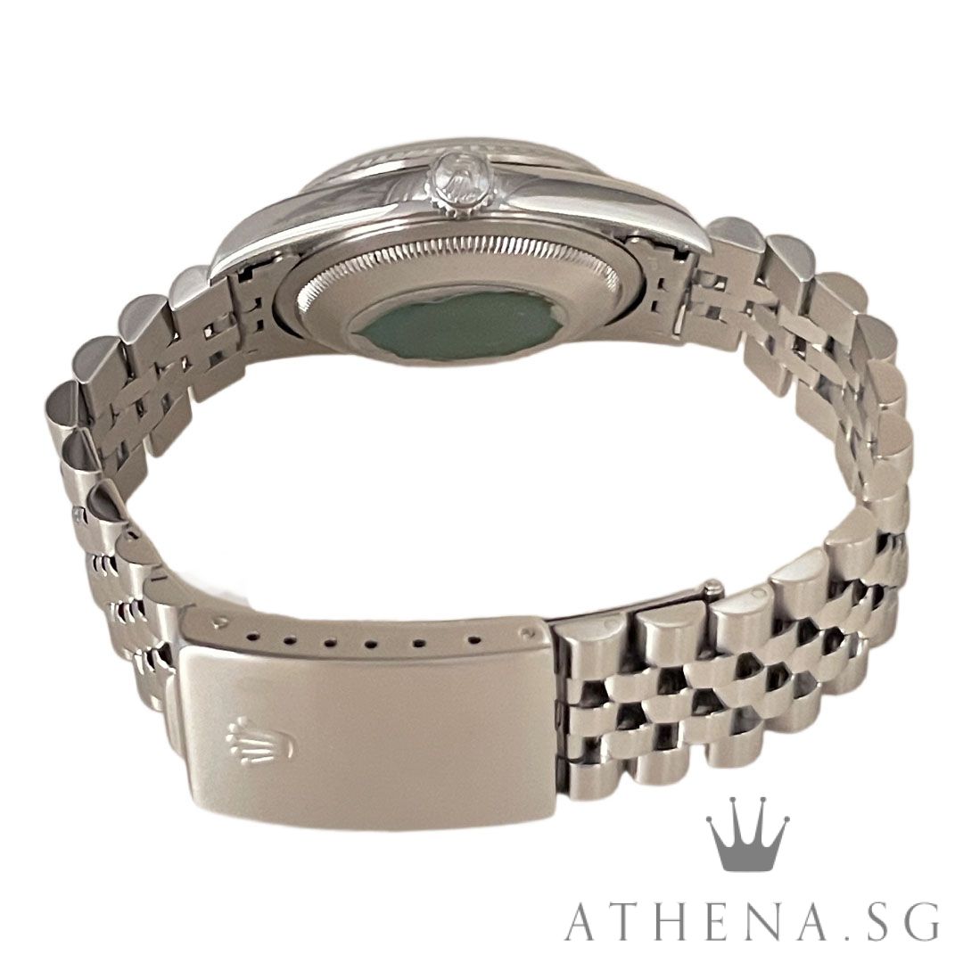 ROLEX MENS OYSTER PERPETUAL DATEJUST 36MM "S" SERIES "WHITE ROMAN DIAL" (WATCH ONLY) 16234 - Image 3