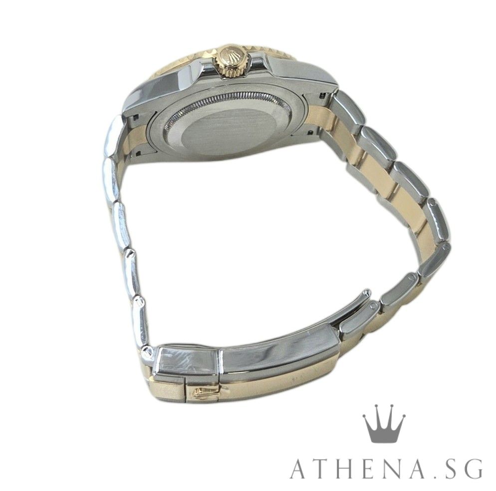 ROLEX 18K HALF YELLOW GOLD ROLESOR OYSTER PERPETUAL GMT MASTER II CERAMIC "AN" SERIES WITH BOX & CERT DATED (05/2018) 116713LN - Image 3