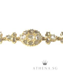 Alternative view of 20K YG ANTIQUE DESIGN INTAN BRACELET 10.41G (LENGTH 14.5CM) [NETT $2,188.00]